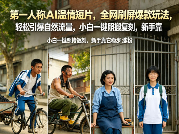 第一人称 AI 温情短片：爆款玩法，轻松引自然流量，新手一键涨粉秘籍