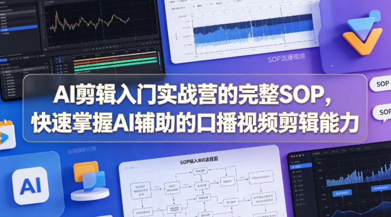 AI 剪辑入门实战营 SOP 全揭秘,速学 AI 辅助口播视频剪辑技巧 AI 剪辑入门实战营 SOP 全揭秘,速学 AI 辅助口播视频剪辑技巧