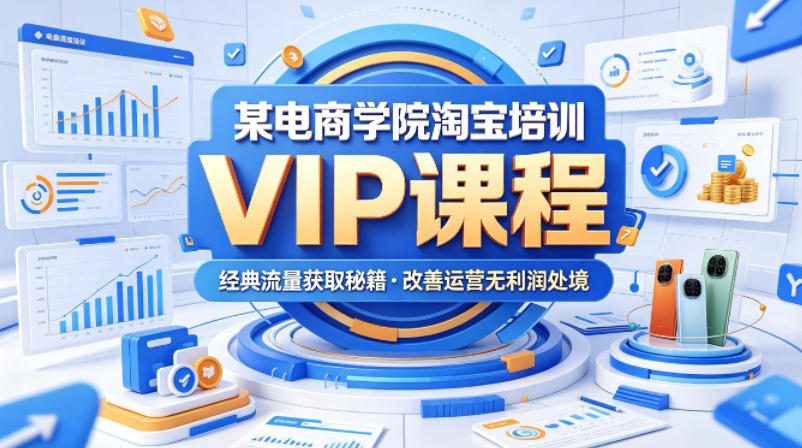 某电商学院淘宝培训 VIP 课：实用流量秘籍，破解产品运营无利润难题（2026 年 5 月）