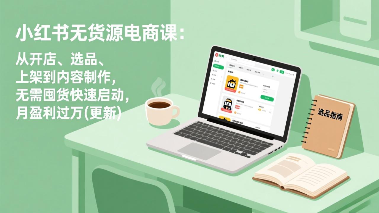 (18420 期)小红书无货源电商课(5 月 12 更新):从开店、选品、上架到内容制作,无需囤货快速启动,月盈利过万 (18420 期)小红书无货源电商课 (5 月 12 更新):从开店、选品、上架到内容制作,无需囤货快速启动,月盈利过万