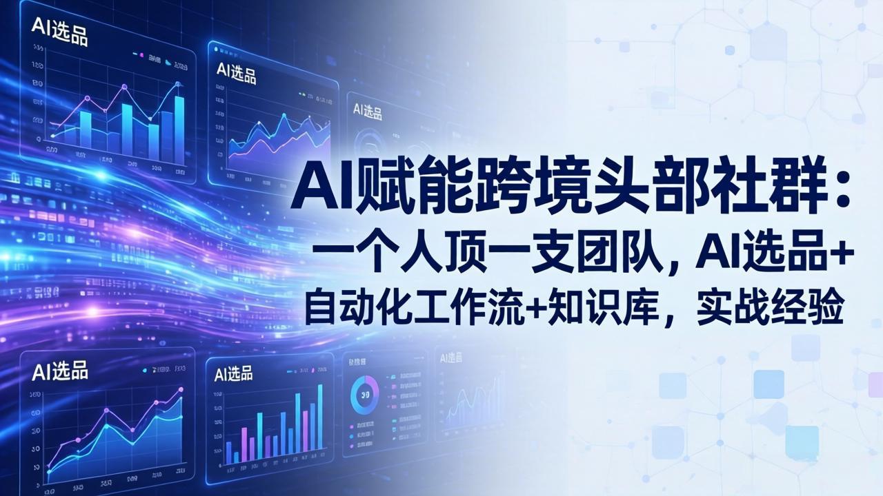 (18425 期)5 月更新:AI 助力跨境头部社群,一人堪比一支团队,涵盖 AI 选品、自动化工作流与知识库实战经验 (18425 期)5 月更新:AI 助力跨境头部社群,一人堪比一支团队,涵盖 AI 选品、自动化工作流与知识库实战经验