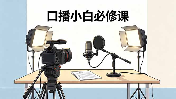 18428 期口播小白必学：录像收音灯光设备搭配与脚本撰写，打造专业录制场景