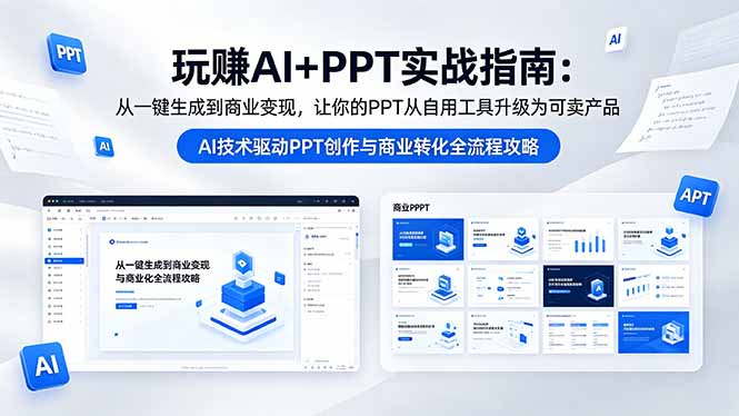 （18448 期）AI+PPT 实战秘籍大公开 - 5 月 13 日更新：从一键生成到商业盈利，让 PPT 从自用迈向可售产品