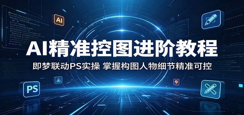 AI 精准控图高级教程:即梦与 PS 联动实操,实现构图人物细节精准掌控 AI 精准控图高级教程:即梦与 PS 联动实操,实现构图人物细节精准掌控