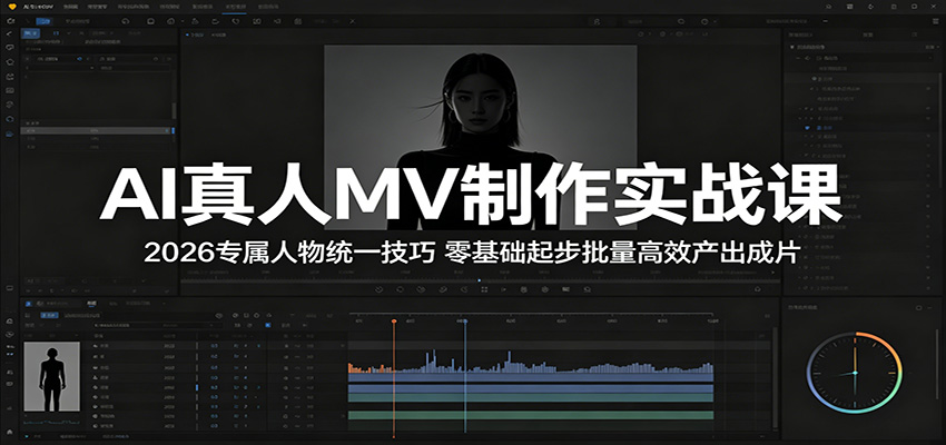 AI 真人 MV 制作实战秘籍:2026 人物统一技巧,零基础也能批量高效出片 AI 真人 MV 制作实战秘籍:2026 人物统一技巧,零基础也能批量高效出片
