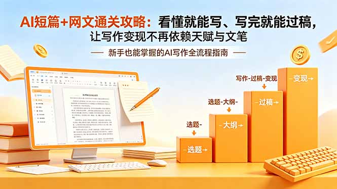 （18485 期）4 月更新！AI 短篇与网文通关秘籍，写作变现无需天赋文笔