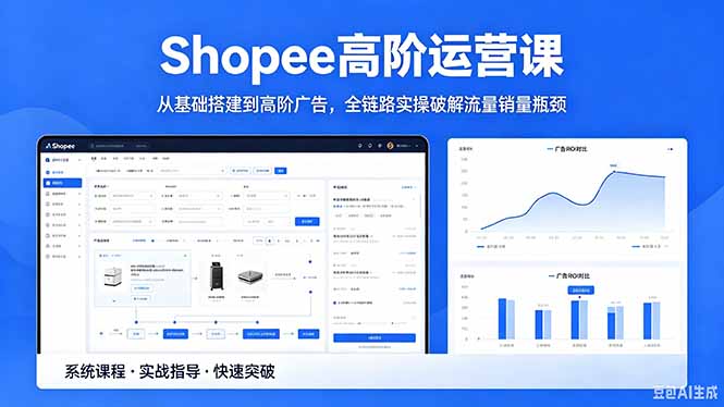 （18499 期）2026 年 5 月全新更新 Shopee 高阶运营课：全链路实操突破流量销量困局