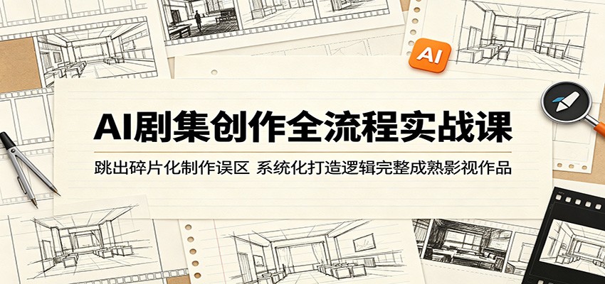 AI 剧集创作实战课:摆脱碎片化制作,系统打造逻辑完备影视作品 AI 剧集创作实战课:摆脱碎片化制作,系统打造逻辑完备影视作品