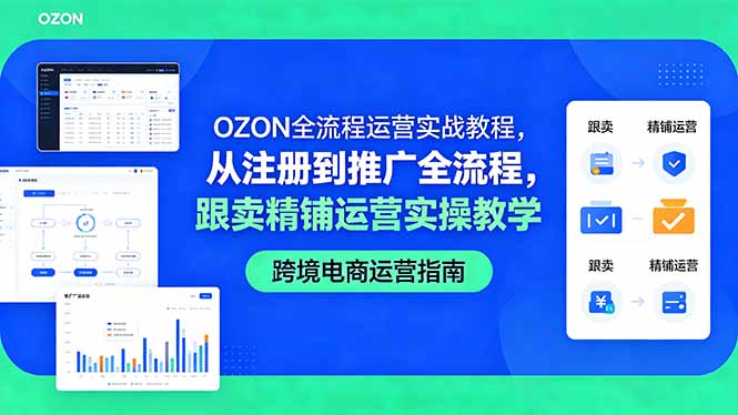 (18519 期)OZON 全流程运营实战秘籍:从注册到推广的详细教学 (18519 期)OZON 全流程运营实战秘籍:从注册到推广的详细教学