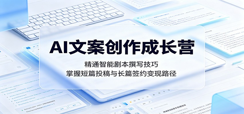 AI 文案创作成长营:掌握智能剧本创作技巧,打通短篇投稿与长篇签约变现通道 AI 文案创作成长营:掌握智能剧本创作技巧,打通短篇投稿与长篇签约变现通道