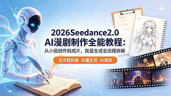 (18537 期)2026 Seedance2.0 AI 制作全攻略:从小说创作到成片,批量产出流程大揭秘 (18537 期)2026 Seedance2.0 AI 制作全攻略:从小说创作到成片,批量产出流程大揭秘